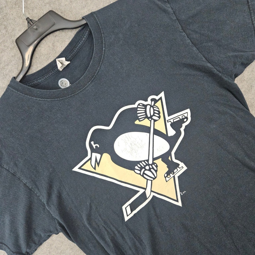 NHL Pittsburgh Penguins Shirt Mens Large Black Sidney Crosby 87 Graphic Tee